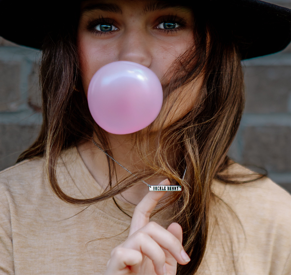 Buckle Bunny Bar Necklace