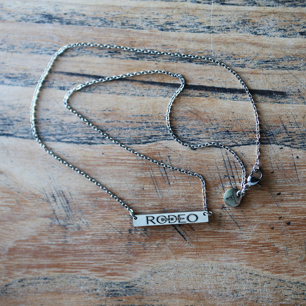 'Born To Rodeo' Bar Necklace