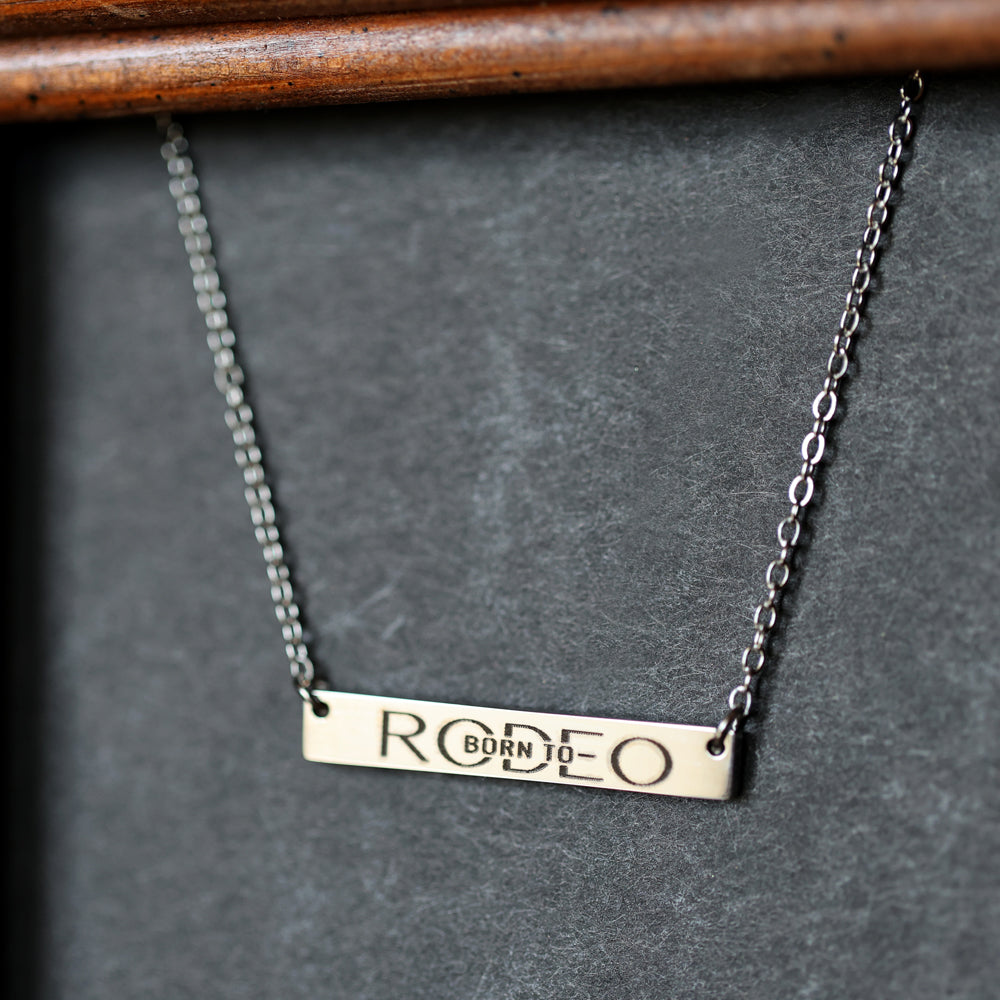 'Born To Rodeo' Bar Necklace