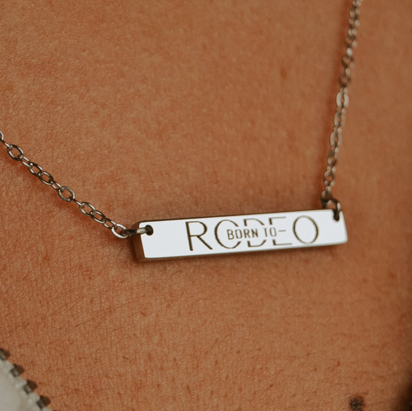 'Born To Rodeo' Bar Necklace