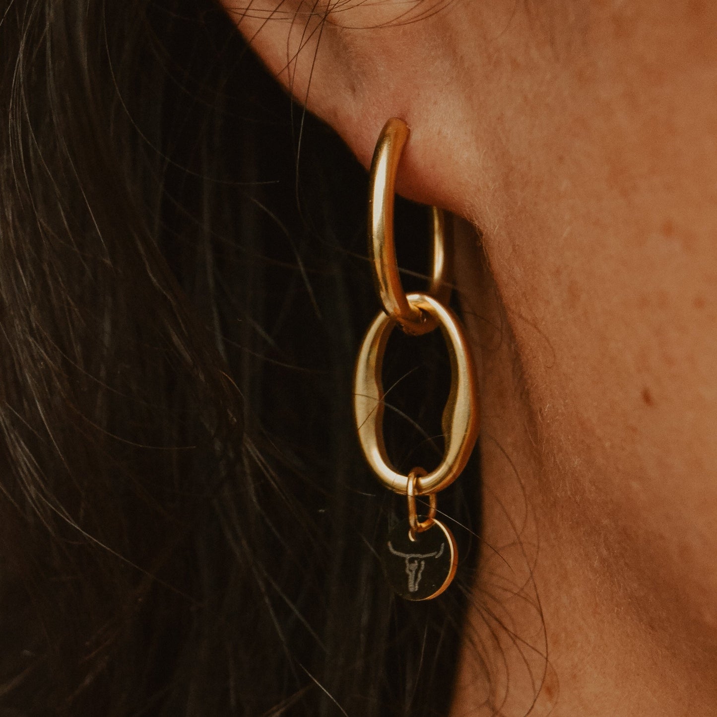 Icon Chain Link Earring