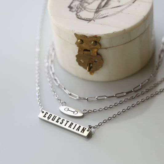 Equestrian Bar Necklace