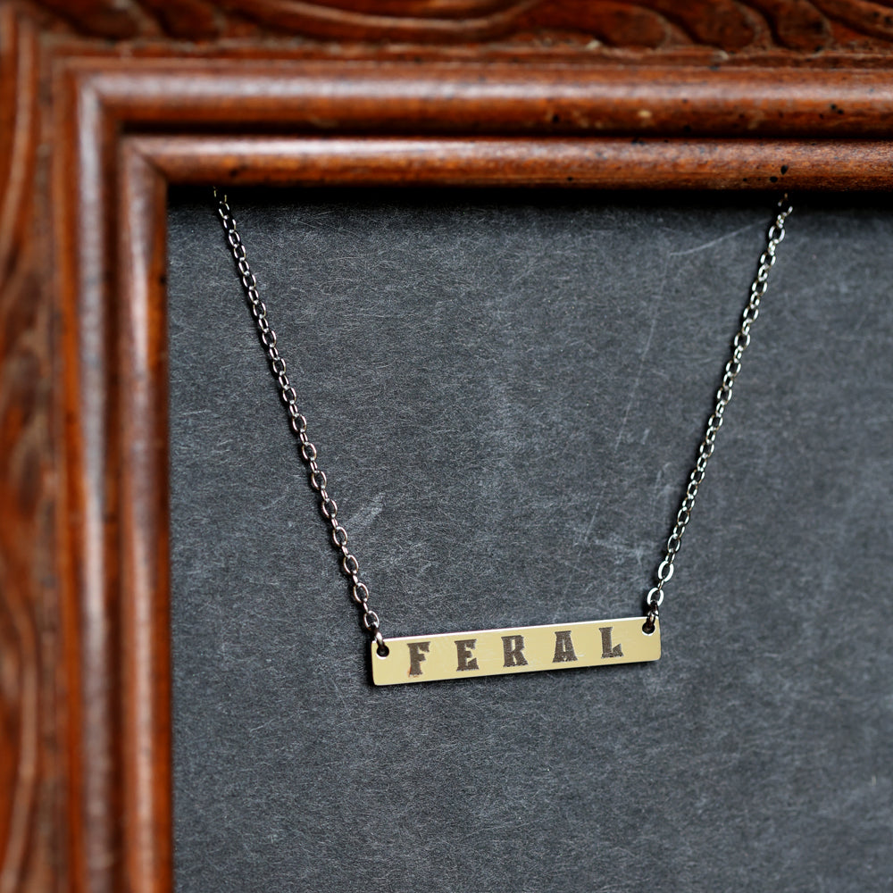'FERAL' Bar Necklace