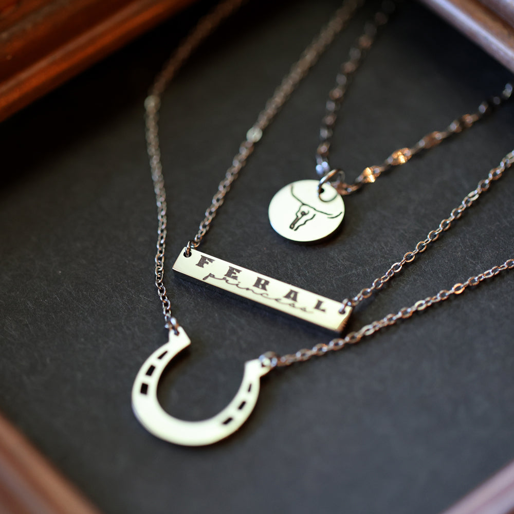 'Feral Princess' Bar Necklace
