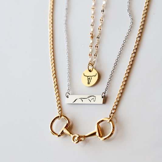 Limited Edition Sonora Horse Bar Necklace