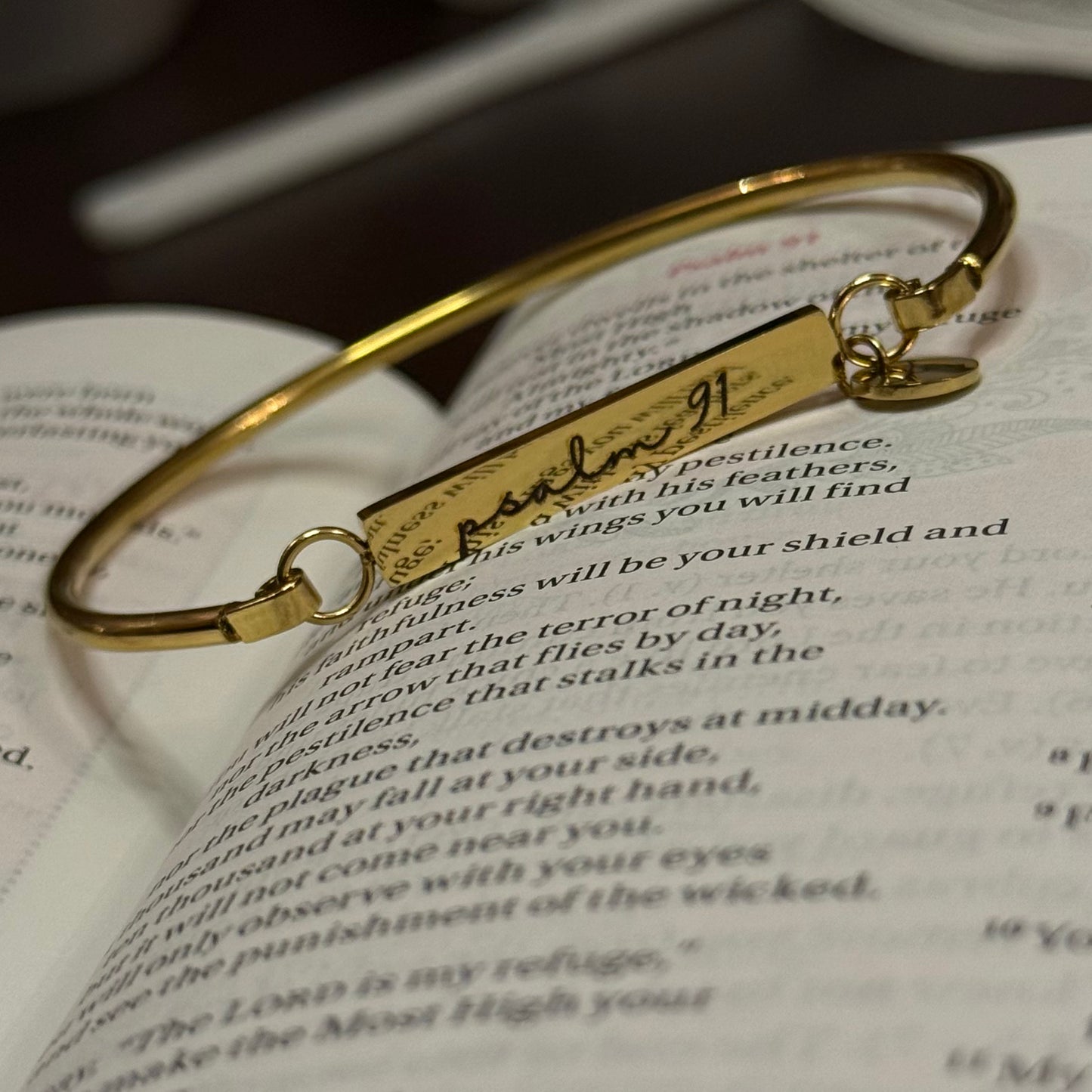 Psalm 91 Bar Bracelet