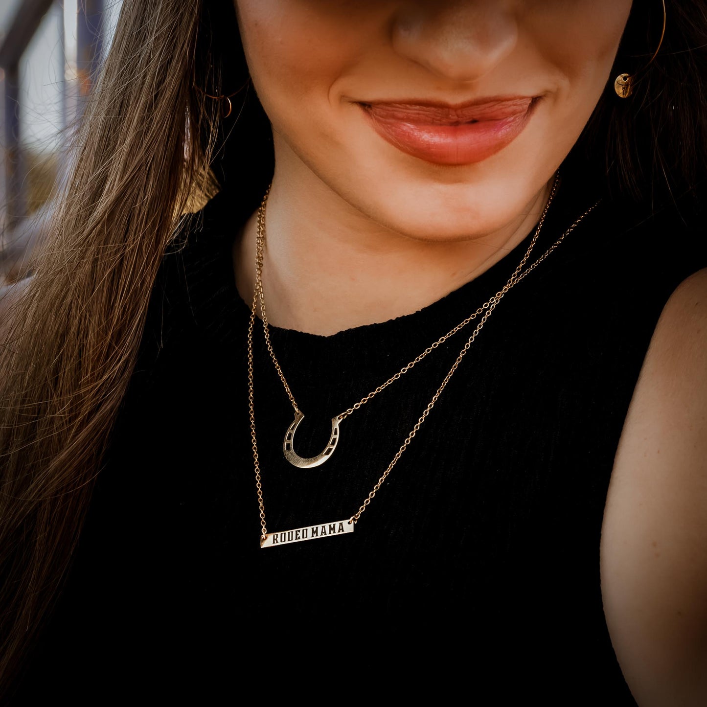 'Rodeo Mama' Bar Necklace