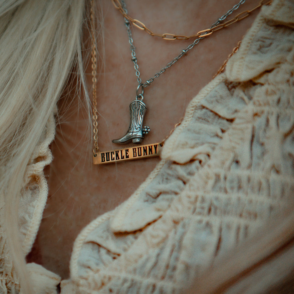 Buckle Bunny Bar Necklace