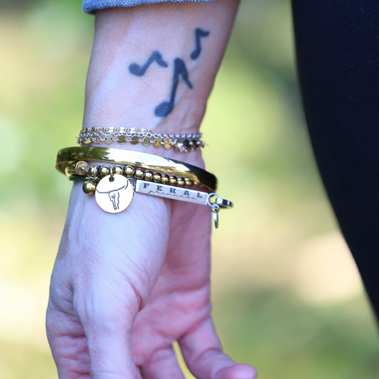 'Feral Princess' Bar Bracelet