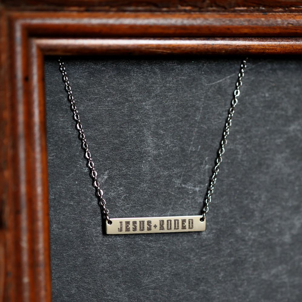 Jesus + Rodeo Bar Necklace