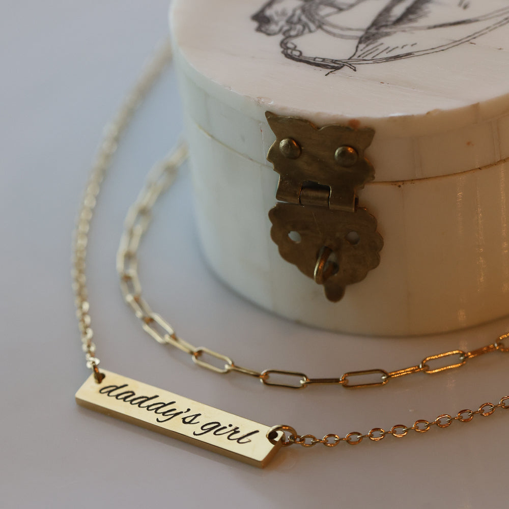 Daddy's Girl Bar Necklace (Princess Size)