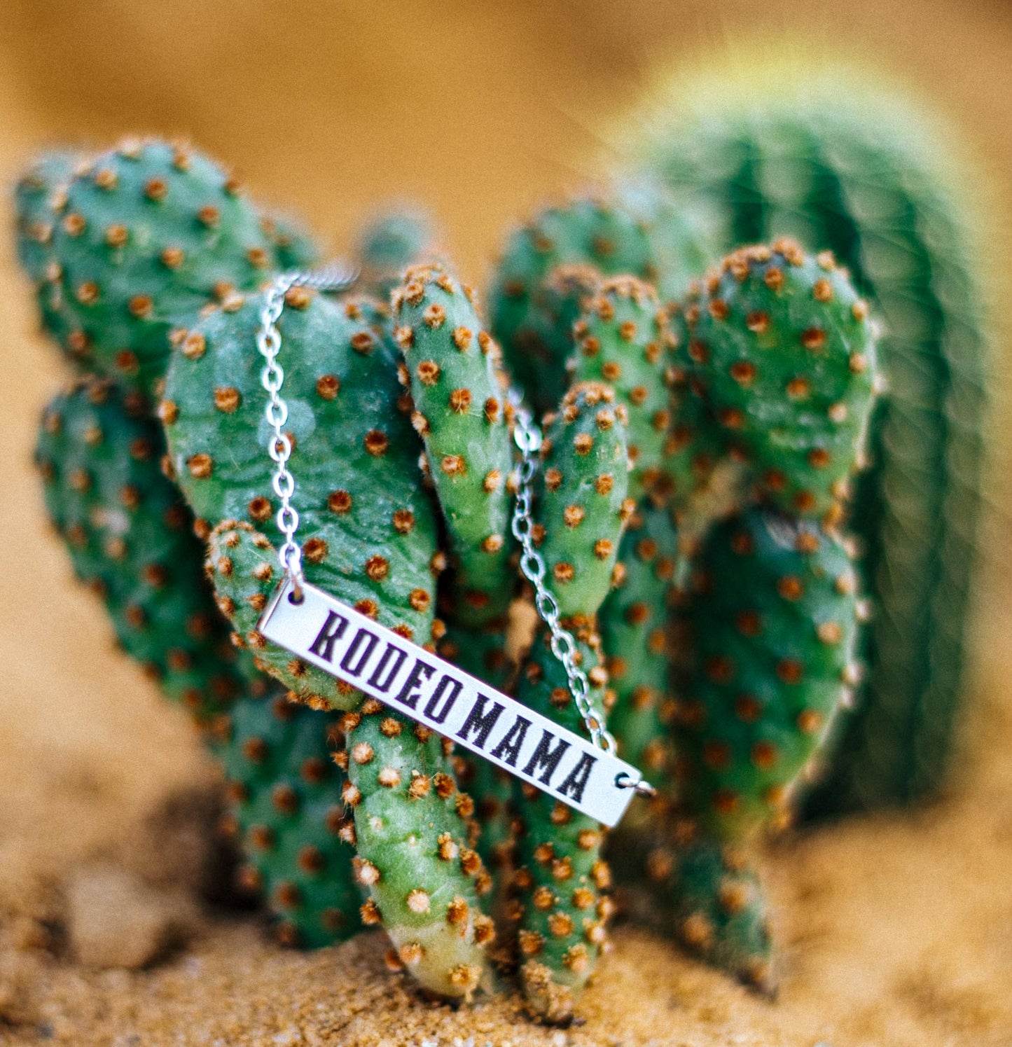 'Rodeo Mama' Bar Necklace