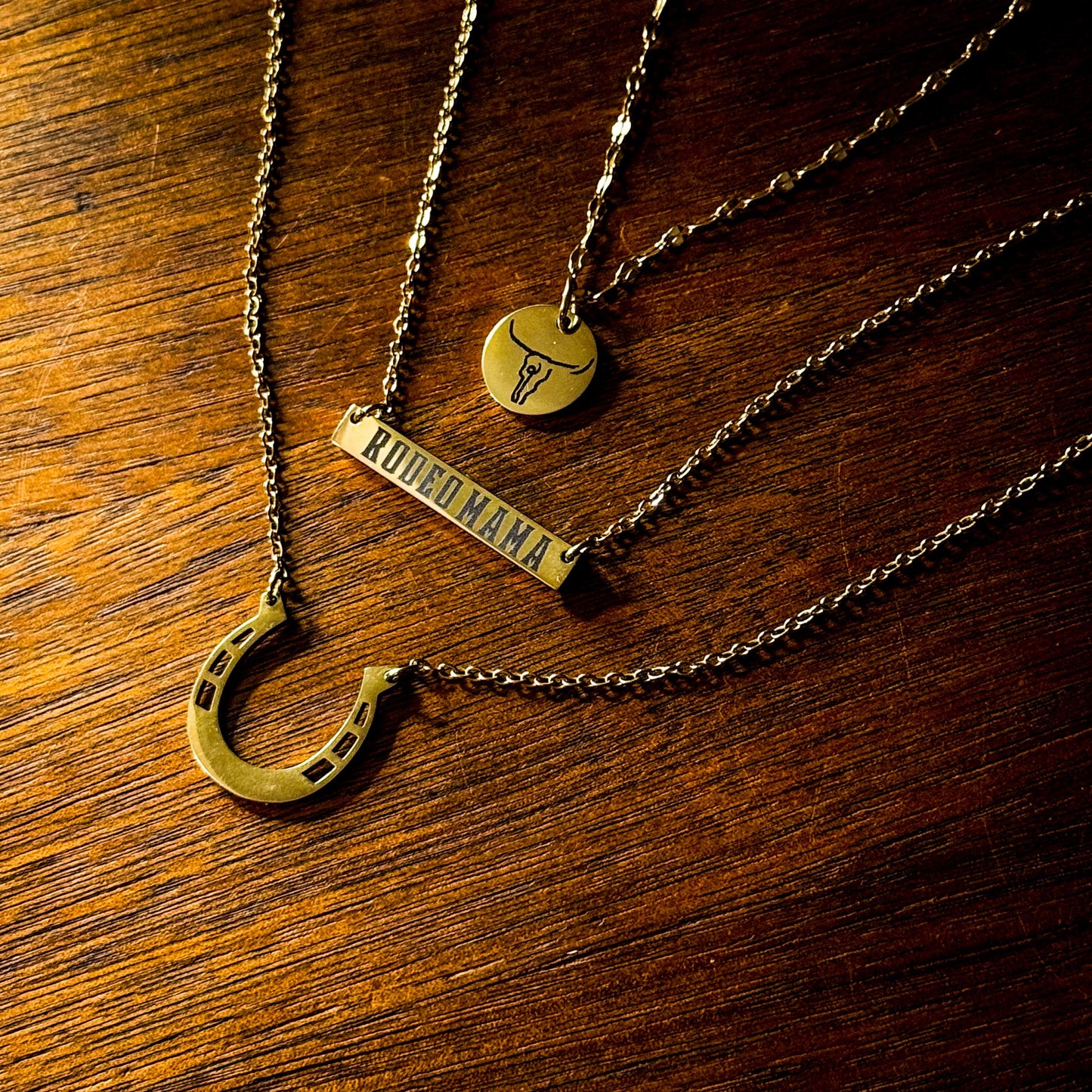 'Rodeo Mama' Bar Necklace