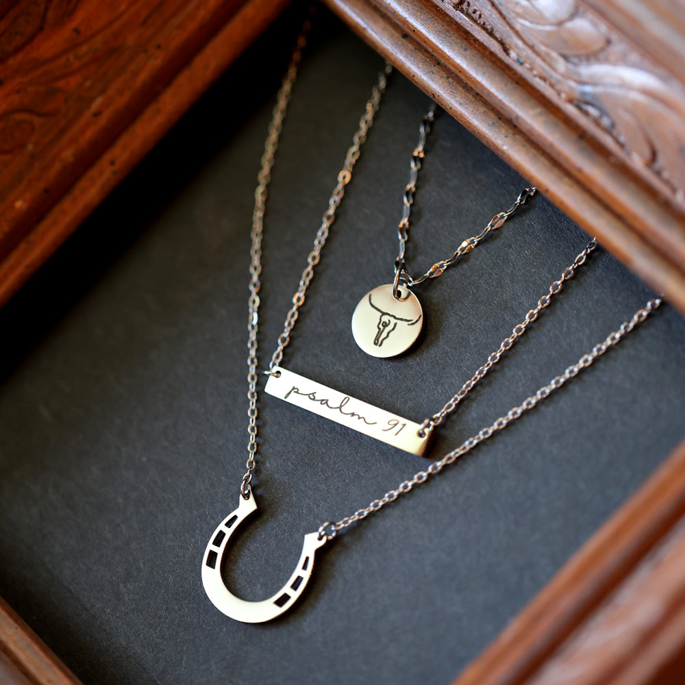 Psalm 91 Bar Necklace