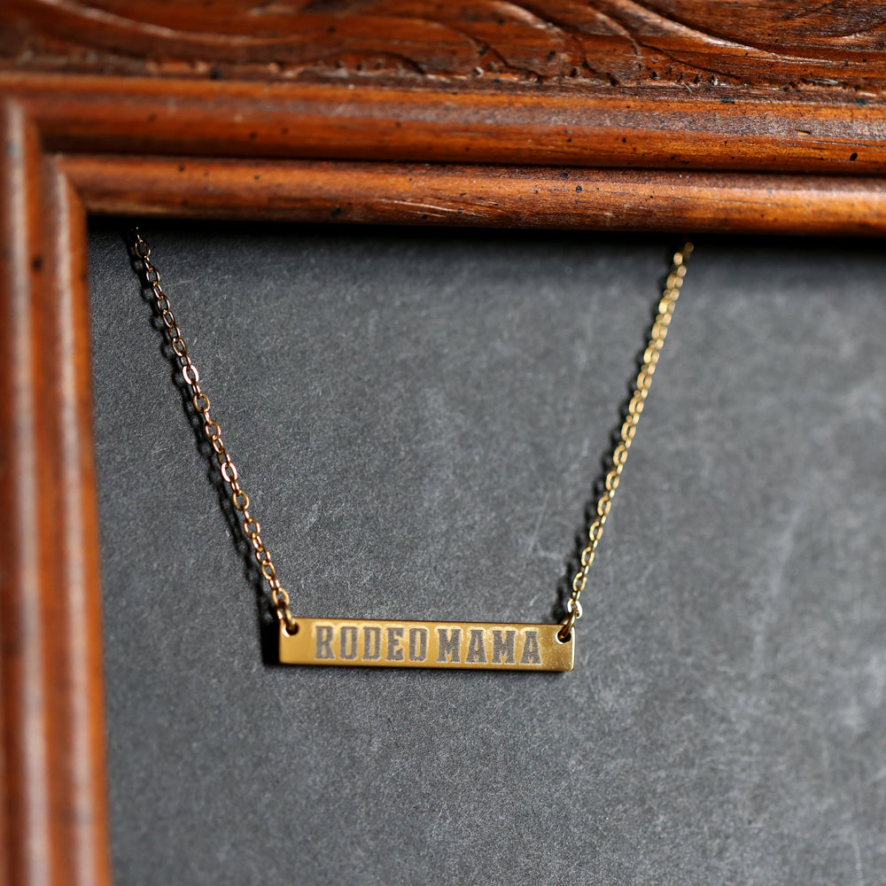 'Rodeo Mama' Bar Necklace