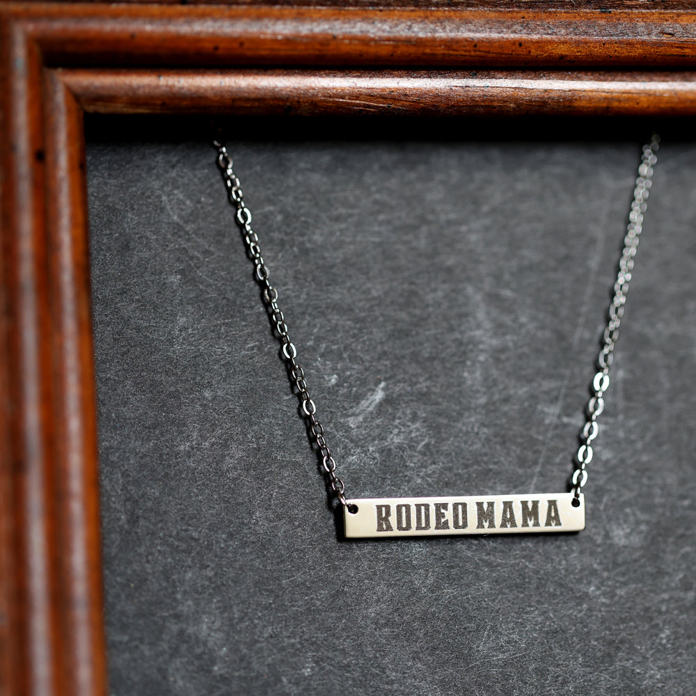 'Rodeo Mama' Bar Necklace