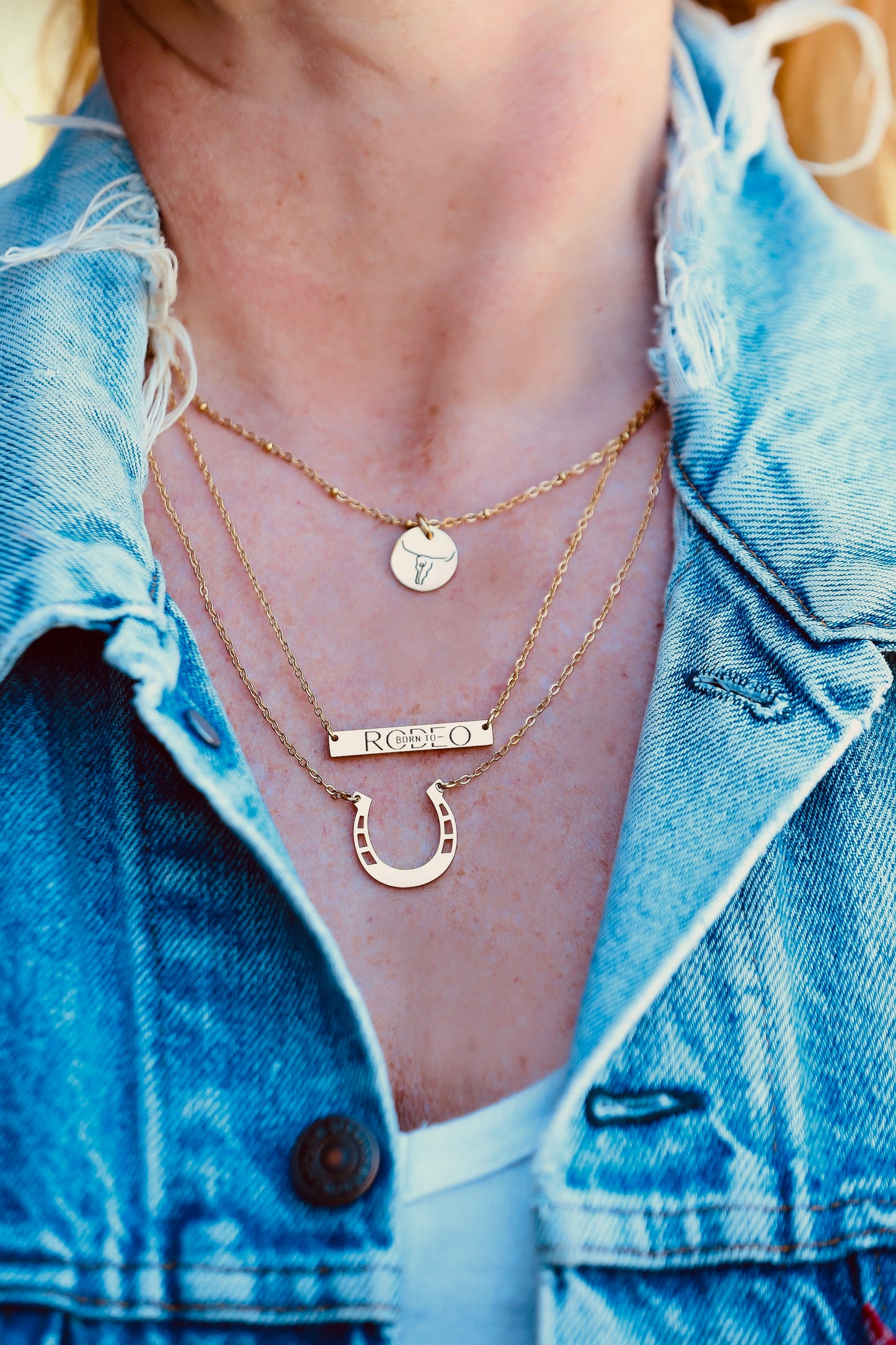 'Born To Rodeo' Bar Necklace