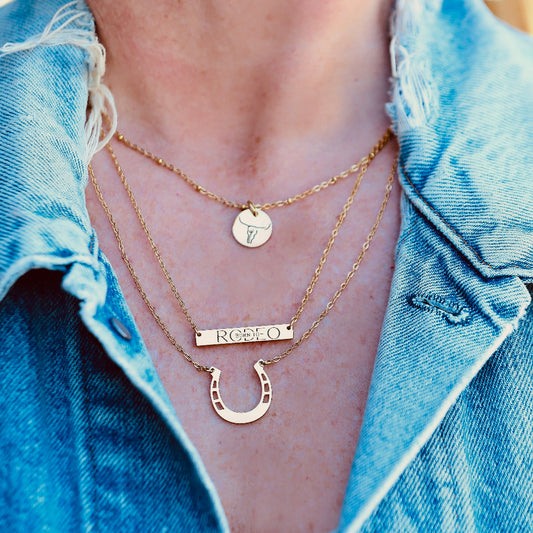 'Born To Rodeo' Bar Necklace