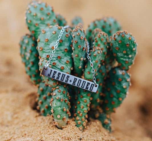 Jesus + Rodeo Bar Necklace