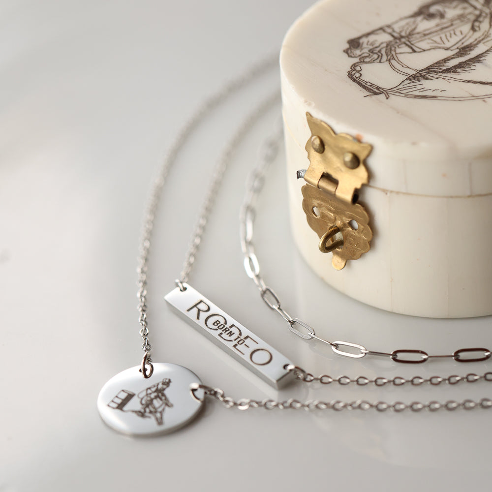 'Born To Rodeo' Bar Necklace