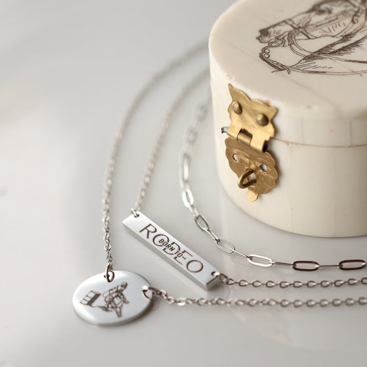 'Born To Rodeo' Bar Necklace