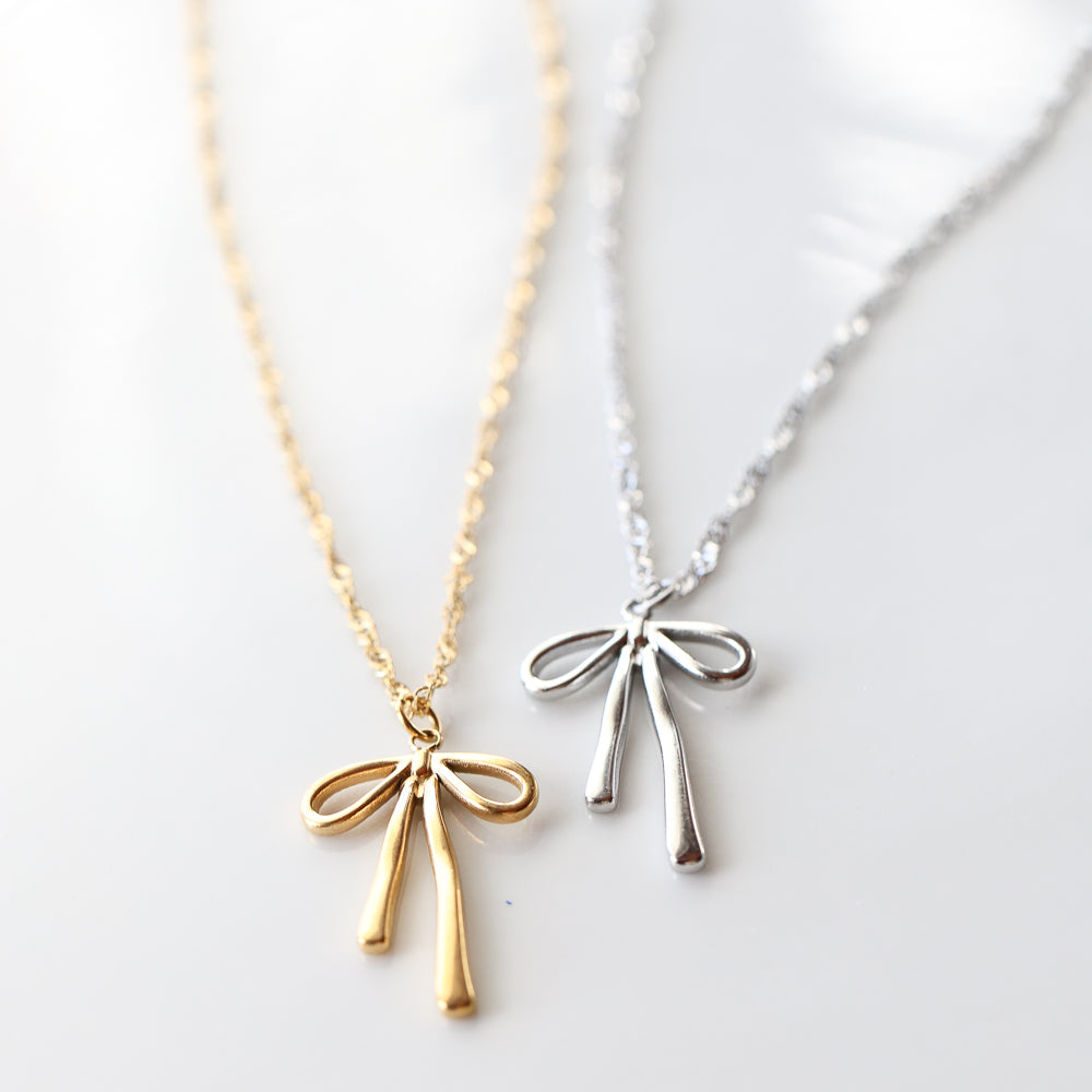 The "Bolo" Bow Necklace