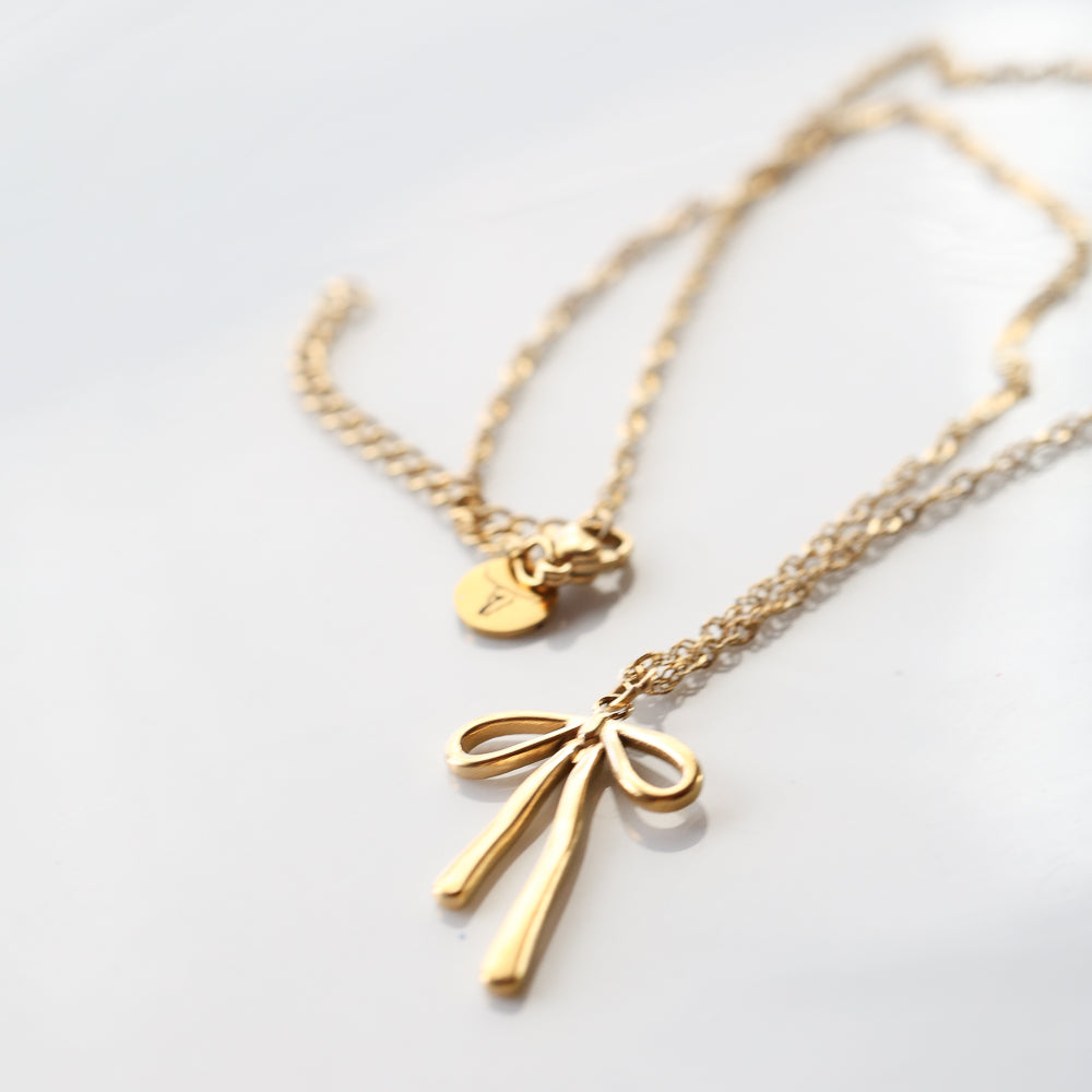 The "Bolo" Bow Necklace