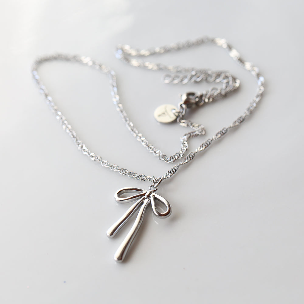 The "Bolo" Bow Necklace