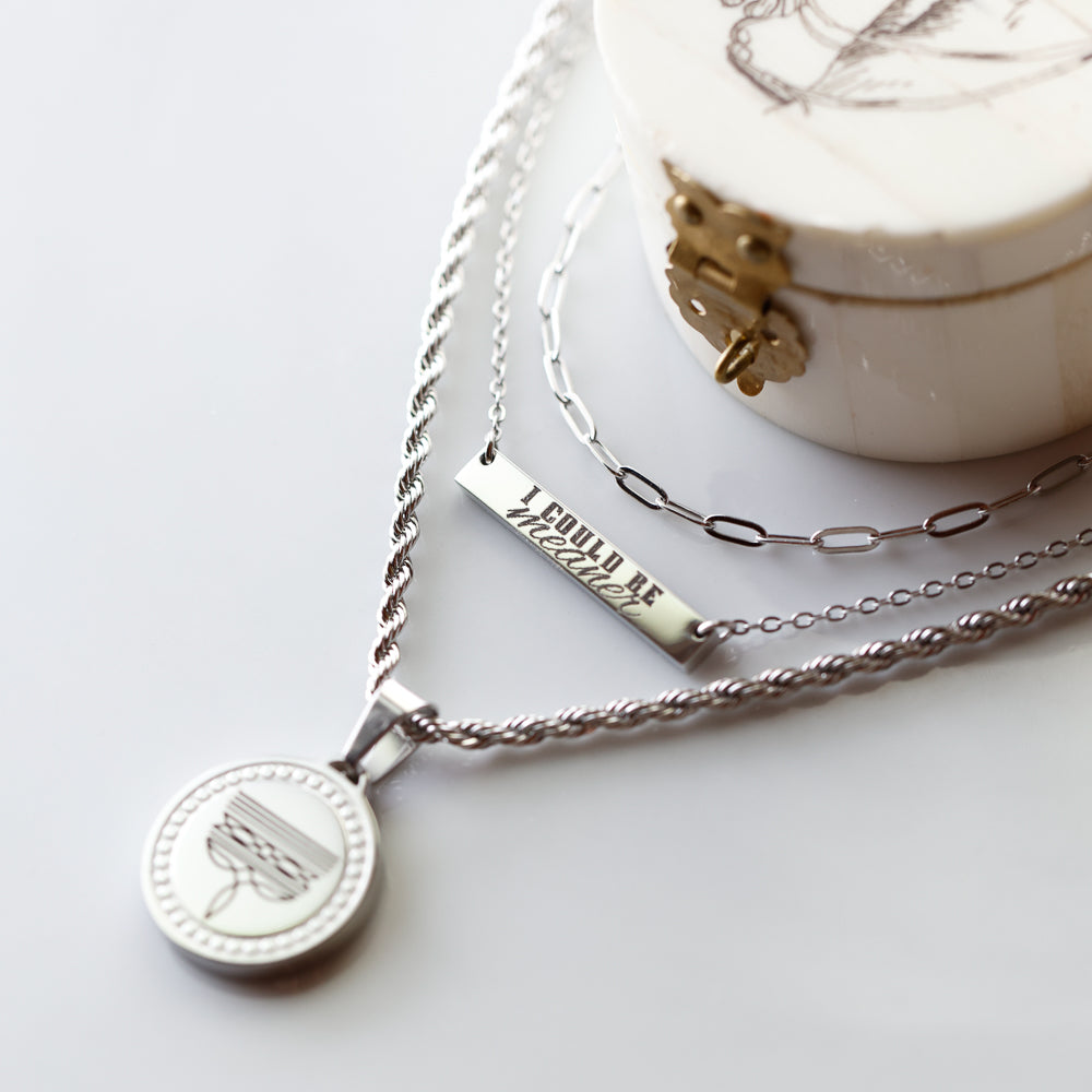 "I Could Be Meaner" Bar Necklace