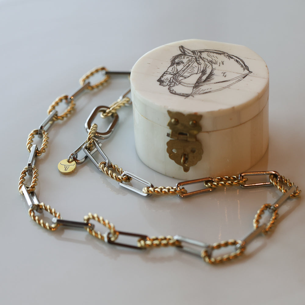 "Curb Chain" Choker Necklace