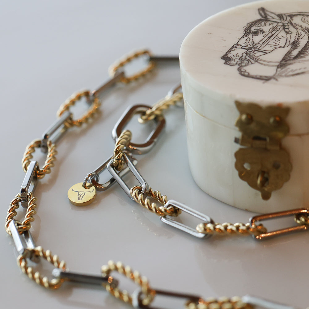 "Curb Chain" Choker Necklace