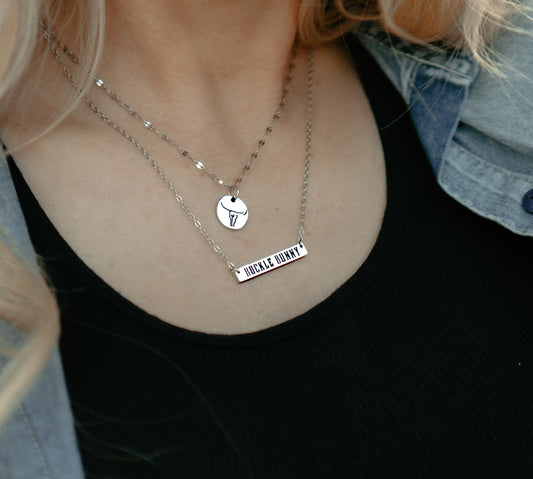 Buckle Bunny Bar Necklace
