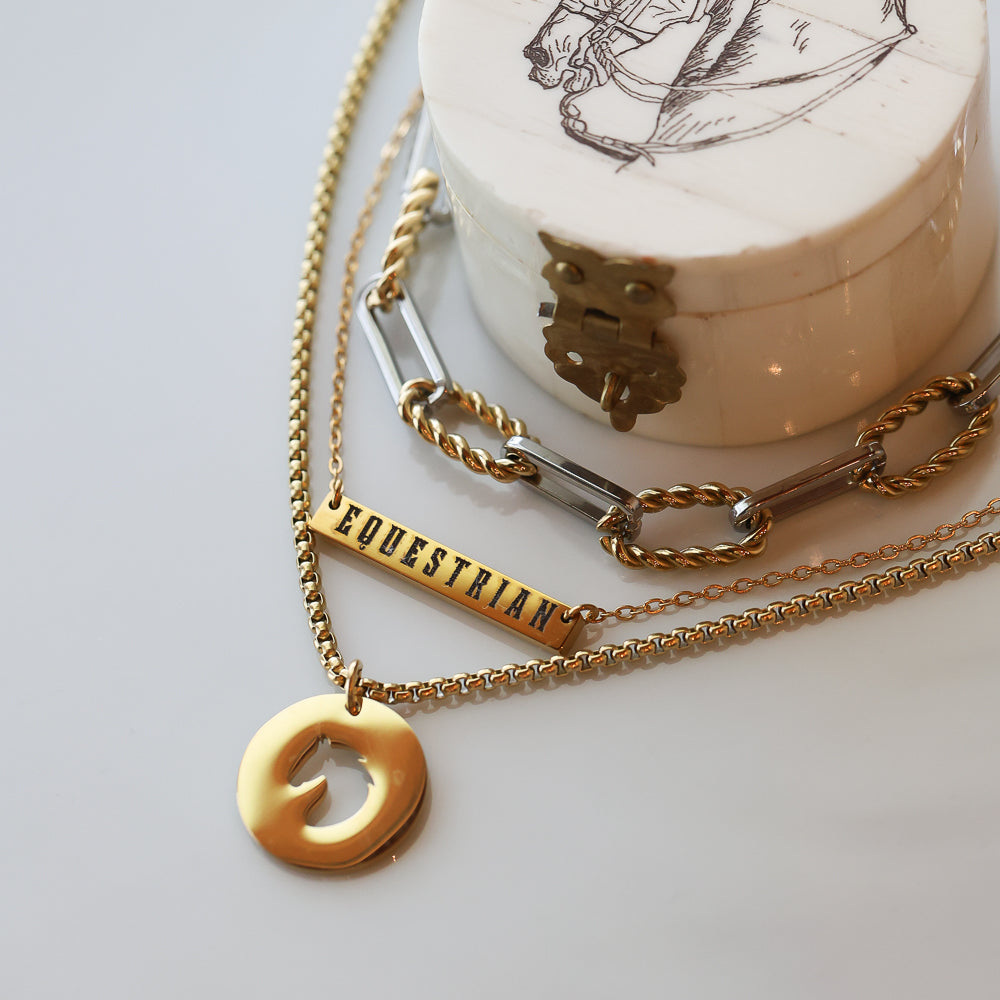 Equestrian Bar Necklace