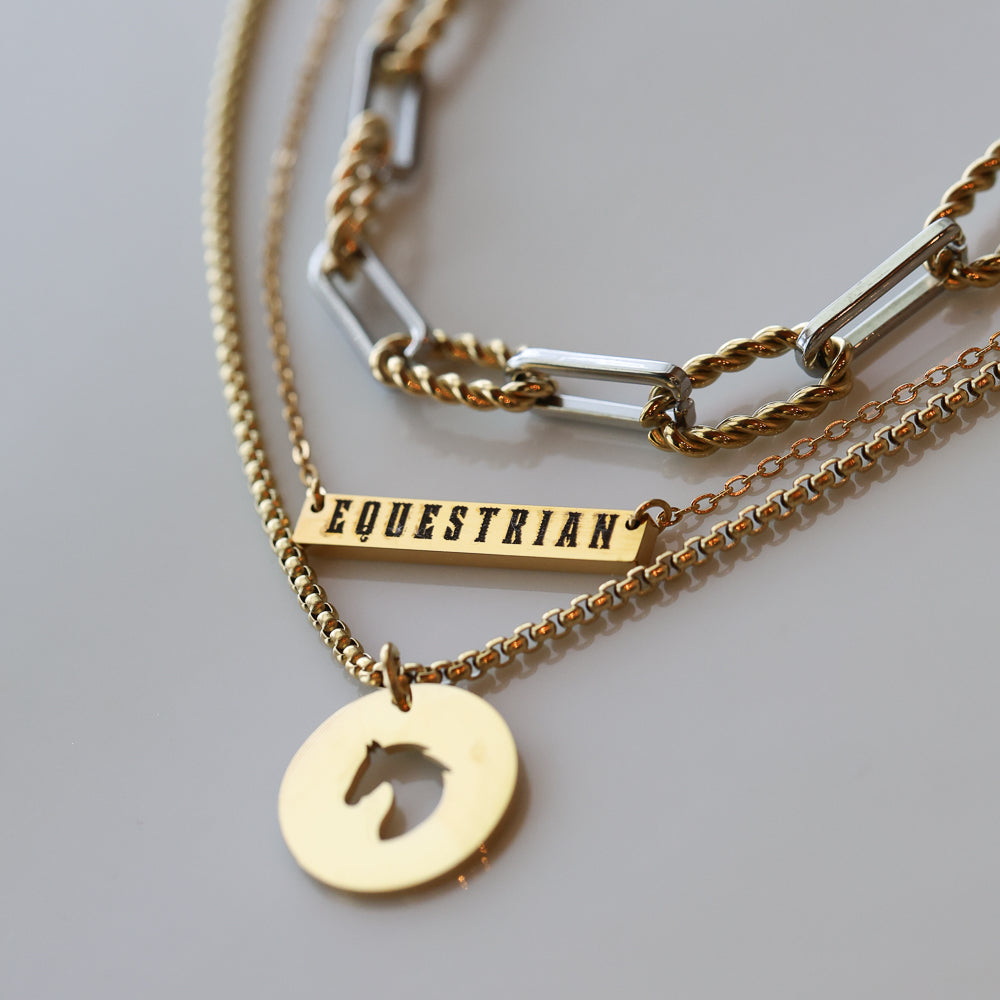Equestrian Bar Necklace