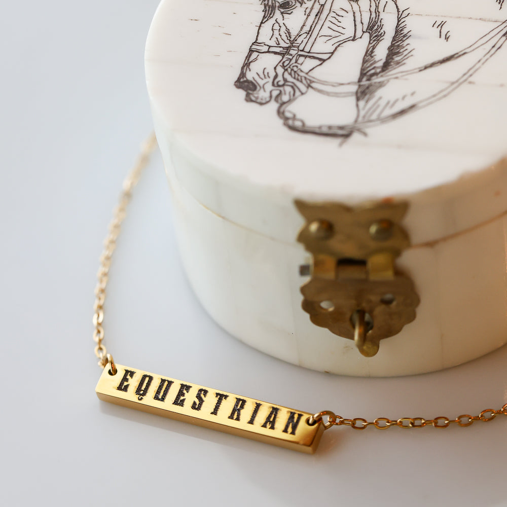 Equestrian Bar Necklace