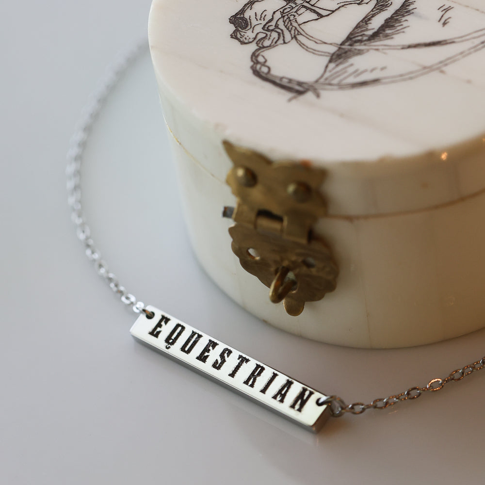 Equestrian Bar Necklace