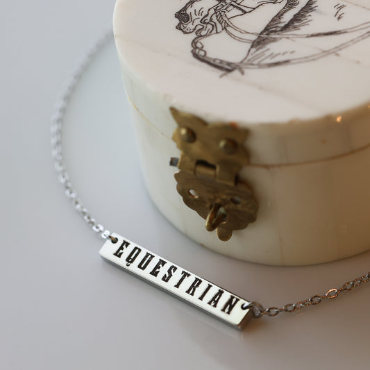 Equestrian Bar Necklace
