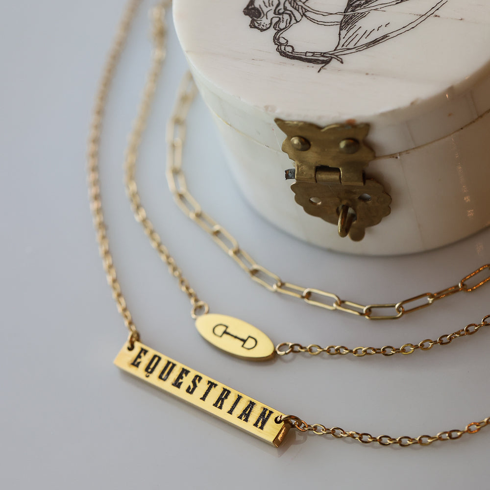 Equestrian Bar Necklace