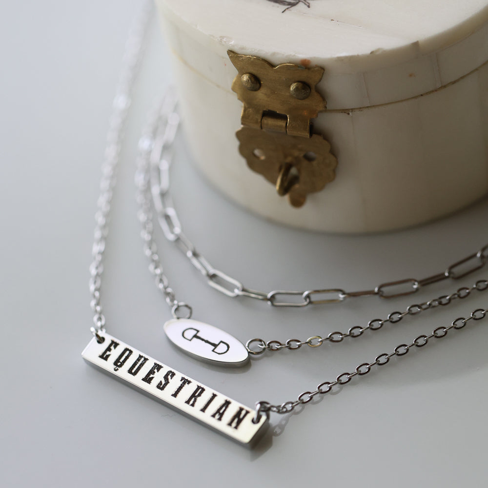 Equestrian Bar Necklace