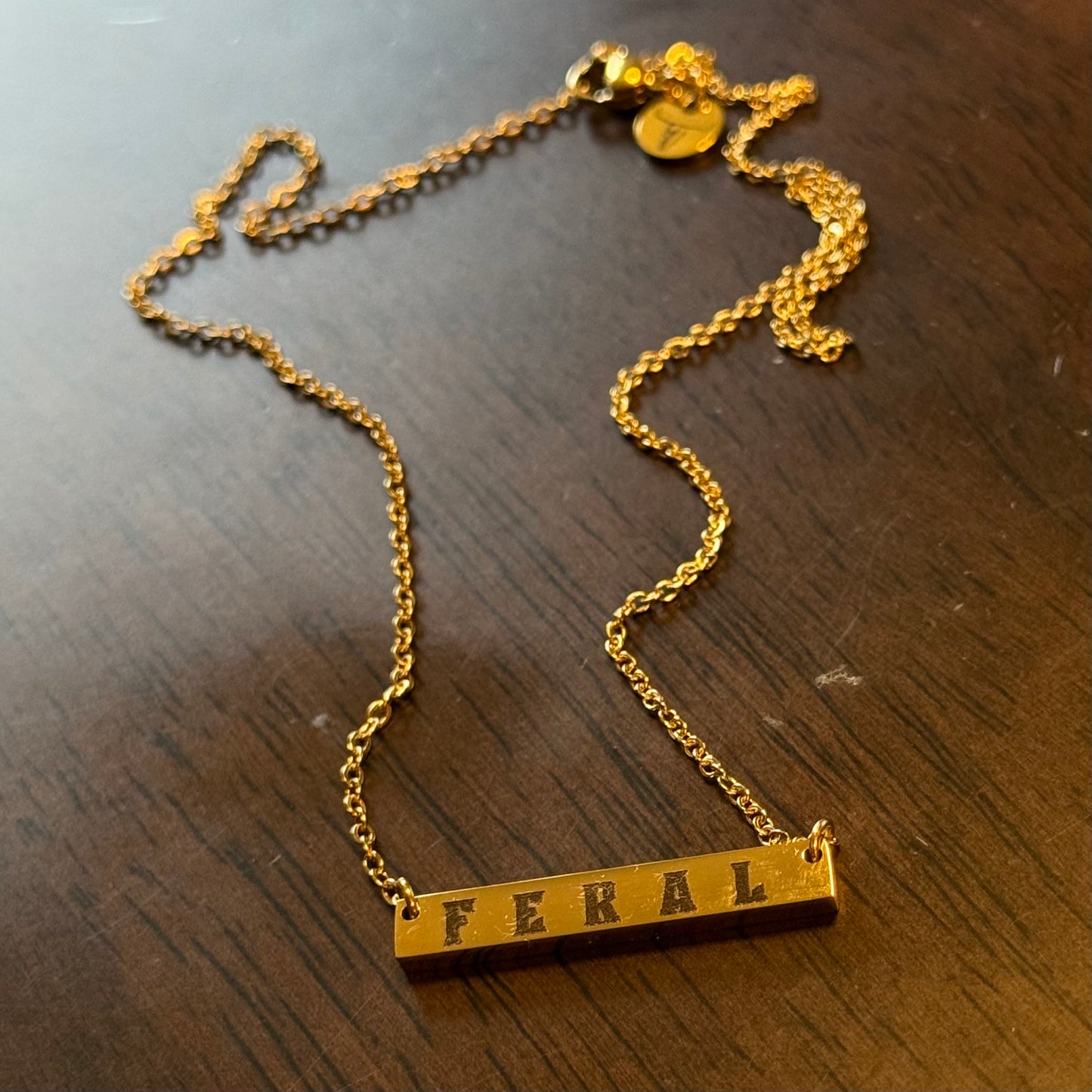 'FERAL' Bar Necklace
