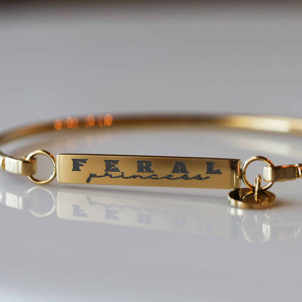 'Feral Princess' Bar Bracelet