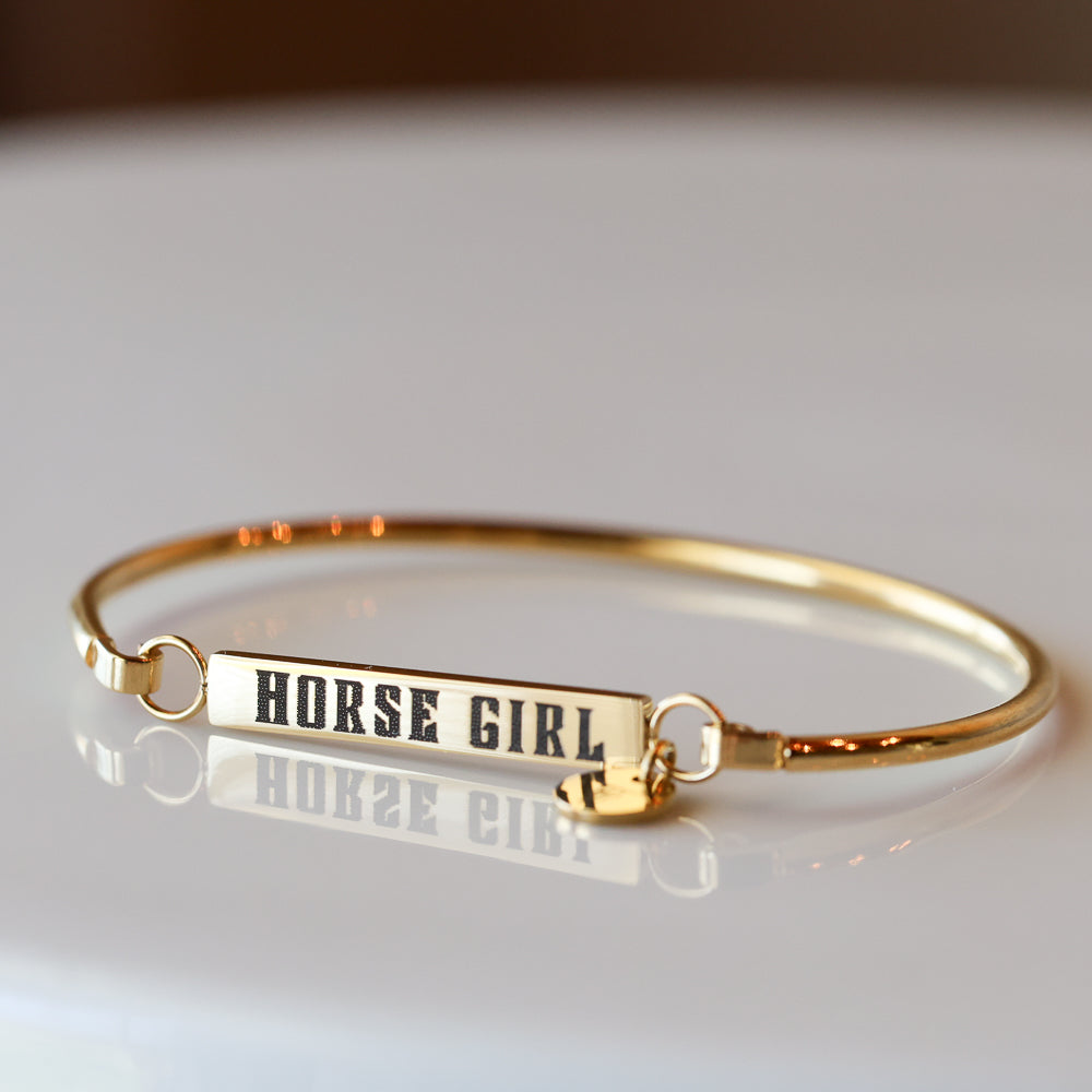 Horse Girl Bar Bracelet