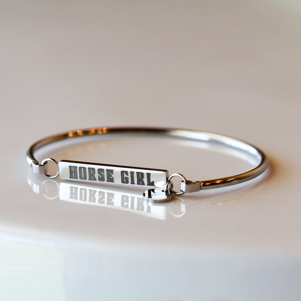Horse Girl Bar Bracelet
