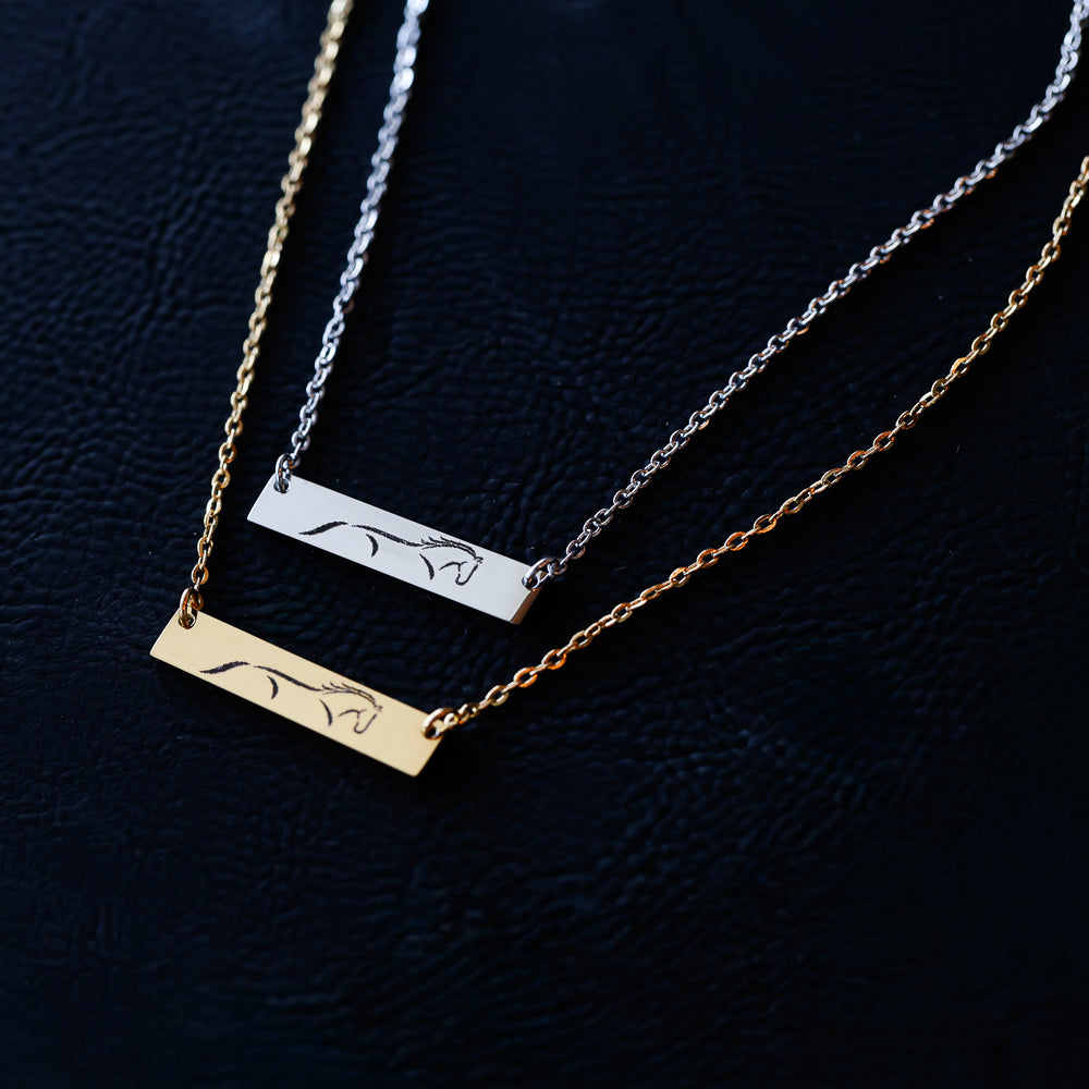 Limited Edition Sonora Horse Bar Necklace