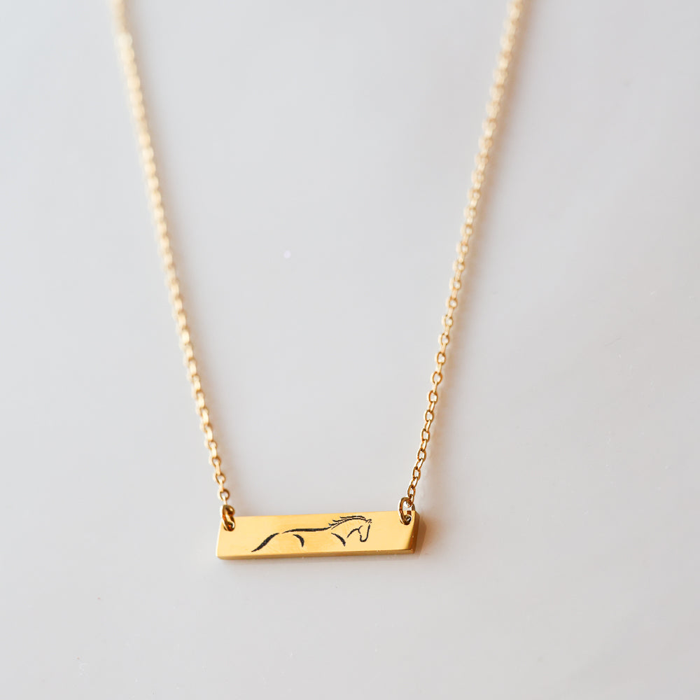 Limited Edition Sonora Horse Bar Necklace