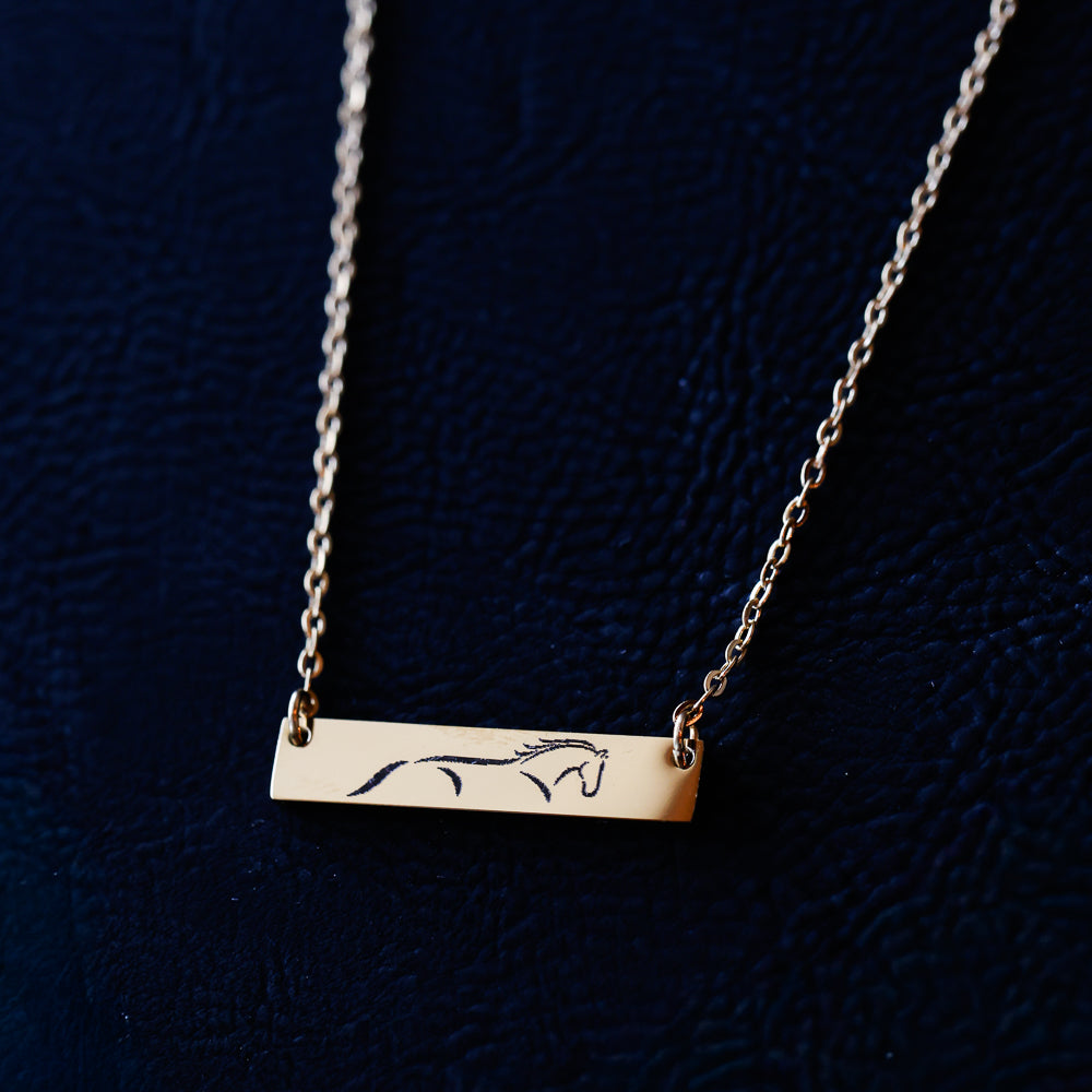 Limited Edition Sonora Horse Bar Necklace
