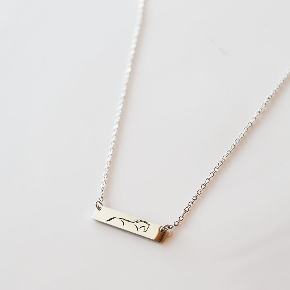 Limited Edition Sonora Horse Bar Necklace