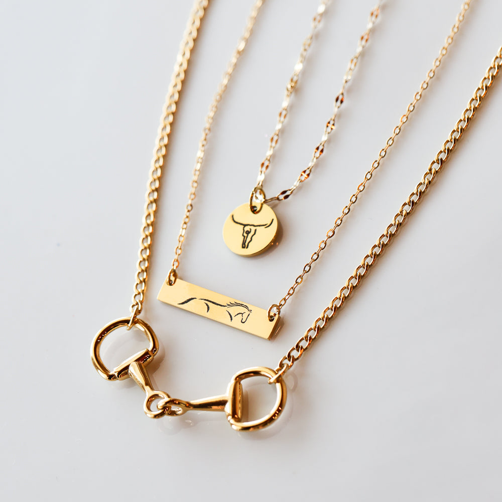 Limited Edition Sonora Horse Bar Necklace