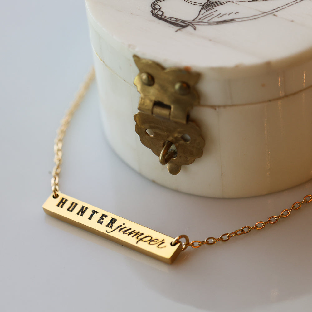 Hunter Jumper Bar Necklace