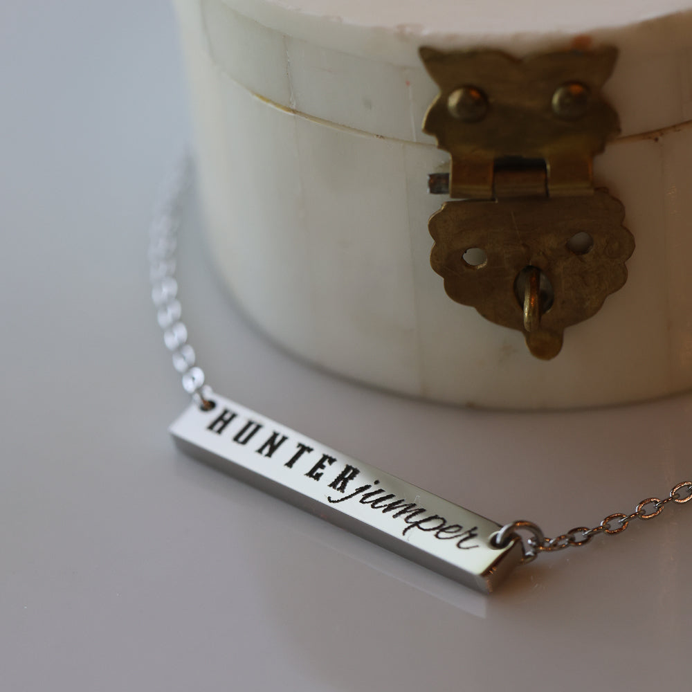 Hunter Jumper Bar Necklace